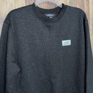 Eddie Bauer Charcoal Crewneck Men's Sweatshirt M                            C302